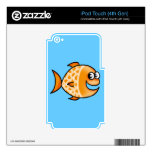 Cute orange fish ipod touch 4g decals