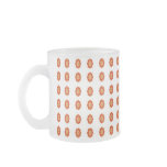 cute orange flower pattern mugs