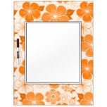 Cute orange flowers Dryerase board dry erase boards
