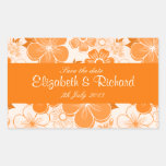 Cute orange flowers Sticker stickers