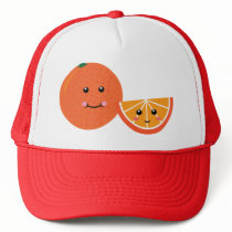 Cute Orange Mesh Hats