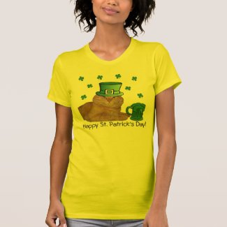 Cute Orange Kitty Cat St. Patrick's T-Shirt