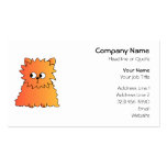 Cute Orange Long Hair Cat. Business Card