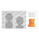 Cute Orange Long Hair Cat. Picture Card