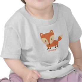 Cute Orange Woodland Fox For Babies Shirt