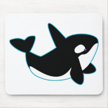 Cute Orca (Killer Whale) mousepads