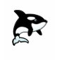 Cute Orca / Killer Whale Ladies Casual Scoop