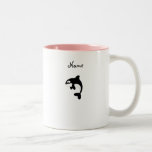 Cute orca whale mug