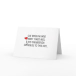 Cute, "Our Wedding" Marriage quote Card Cute, "Our Wedding" Marriage quote Card