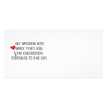Cute, "Our Wedding" Marriage quote Custom Photo Card Cute, "Our Wedding" Marriage quote Custom Photo Card