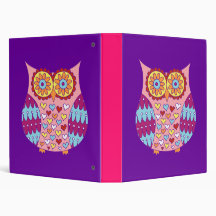 Cute Owl Binder