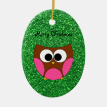 Cute owl christmas ornaments