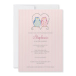 Cute Owl Couple Bridal Shower Invitation