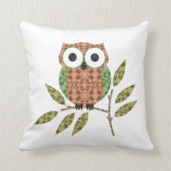 Cute Owl Decorative Throw Pillow