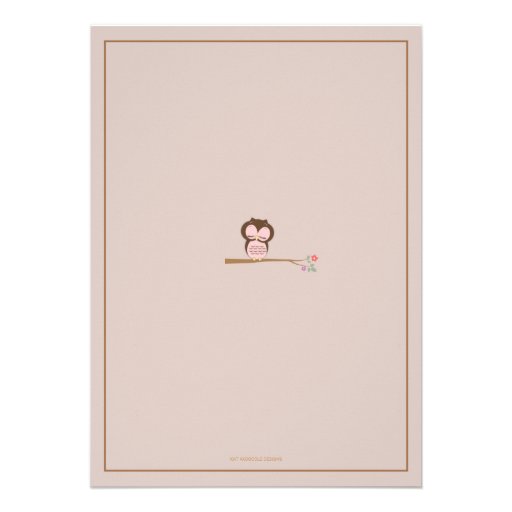 Cute Owl Family Couples Baby Shower Invitation