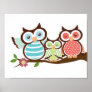 Cute Owl Family posters by pinkjellybeans Cute Owl Family posters