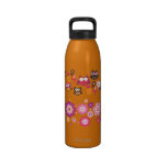 Cute owl flower water bottle water bottles