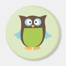 Cute Owl Fridge Magnet
