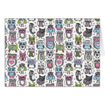 Cute owl illustration card