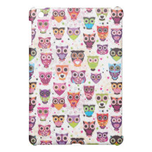 Cute owl ipad mini case