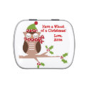 Cute Owl Jelly Belly Candy Tin