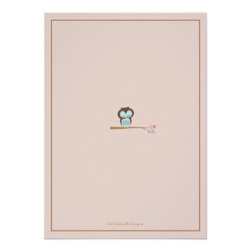 Cute Owl & Mama It's a Boy Baby Shower Invitation