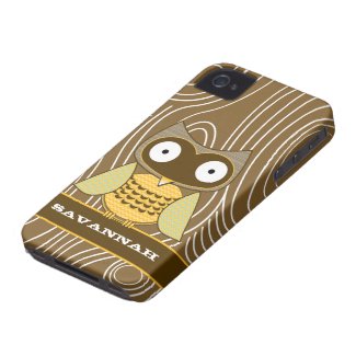 Cute Owl Moorish Zig Zag Pattern Choose Your Color casematecase