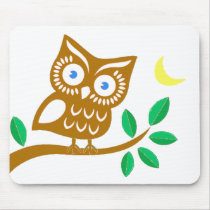 Cute Owl Mouse Pad