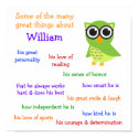 "Cute Owl" Personalized Poster posters