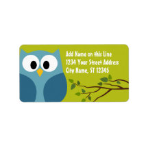 Cute Owl - Return Address Labels