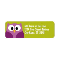 Cute Owl - Return Address Labels labels