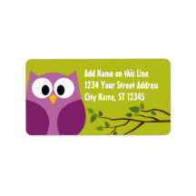 Cute Owl - Return Address Labels