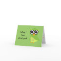 Cute Owl "what I love about you" notecard by creatingmybestlife Cute Owl "what I love about you" notecard
