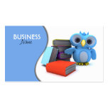 Cute Owl with Books Business Card