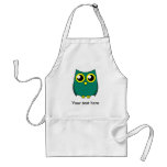 Cute Owl with Huge Yellow Eyes Apron aprons