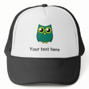 Cute Owl with Huge Yellow Eyes Hat