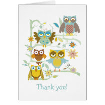 Cute owls crew cards