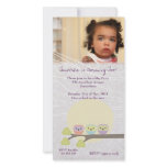 Cute Owls Girls Birthday Party Premium Invite Customized Photo Card