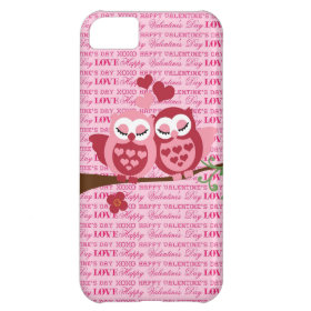 Cute Owls in Love Happy Valentine's Day Gifts Case For iPhone 5C