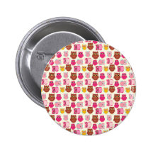 Cute Owls Pin