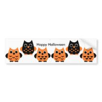 Cute Owls say BOO! bumper stickers