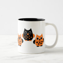 Cute Owls say BOO! mugs