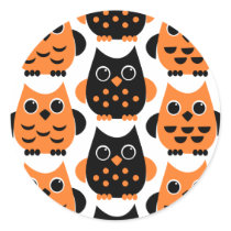 Cute Owls say BOO! stickers by candystore Cute Owls say BOO! stickers