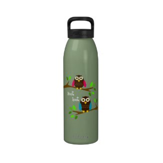 Cute Owls Water Bottle