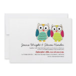 Cute Owls Wedding Invitation