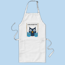 Cute Owls - "World's best Dad!" - Father's Day aprons