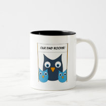 Cute Owls - "World's best Dad!" - Father's Day mugs