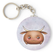 Cute Ox Blob Keychain