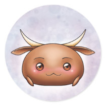 Cute Ox Blob Sticker