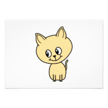 Cute Pale Amber Kitten. Custom Announcement